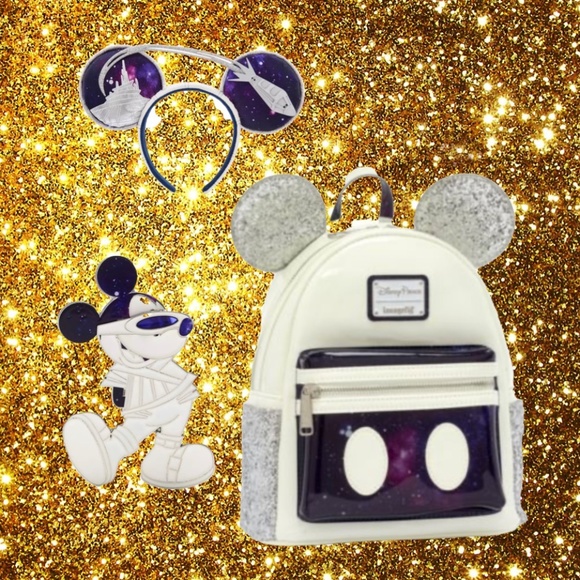 Loungefly Disney Parks Space Mountain Attraction Backpack - Ears and Pin